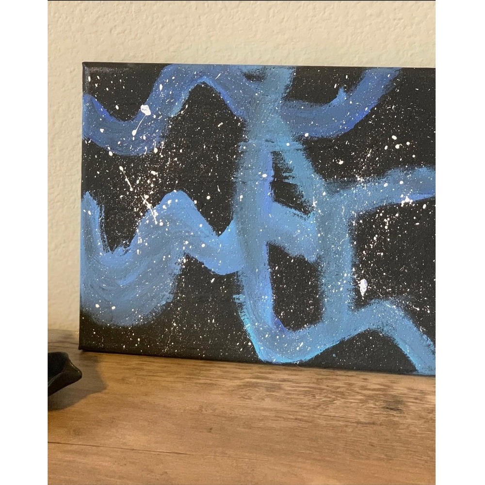 Original Abstract Textured Painting Lost Souls 8x10 Canvas Art